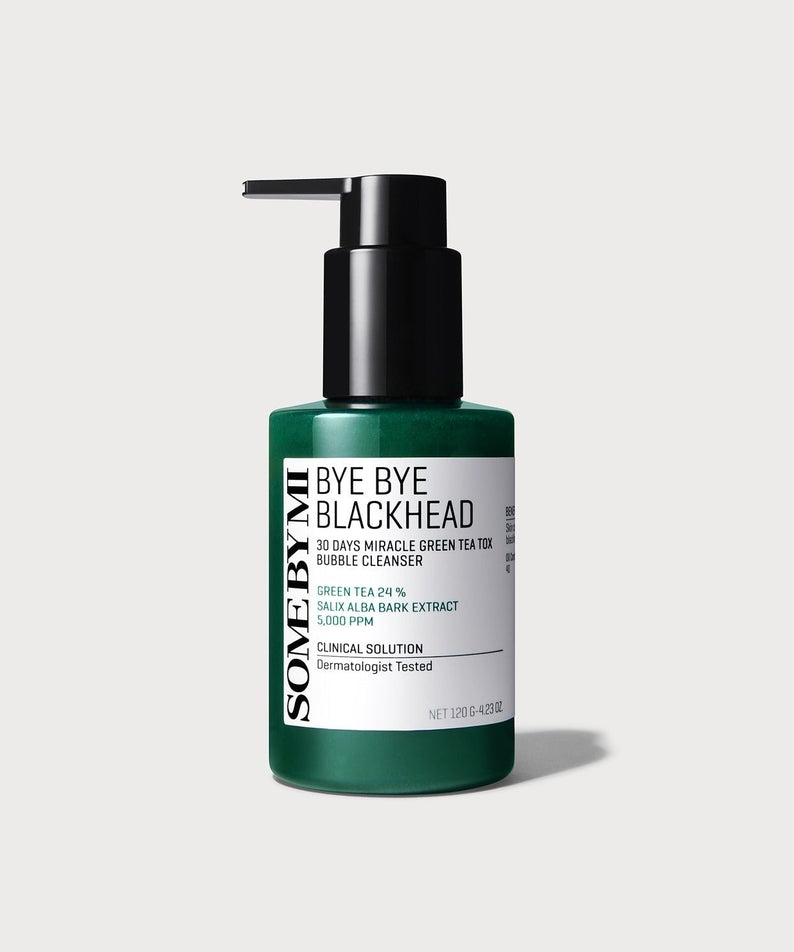 SOME BY MI Bye Bye Blackhead Bubble Cleanser 120g bottle on a white background