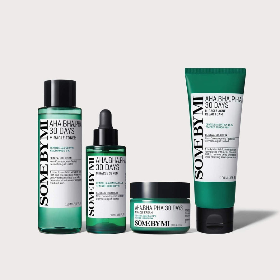 Some By Mi Miracle All Care Set (Foam+Toner+Serum+Cream+Mask)