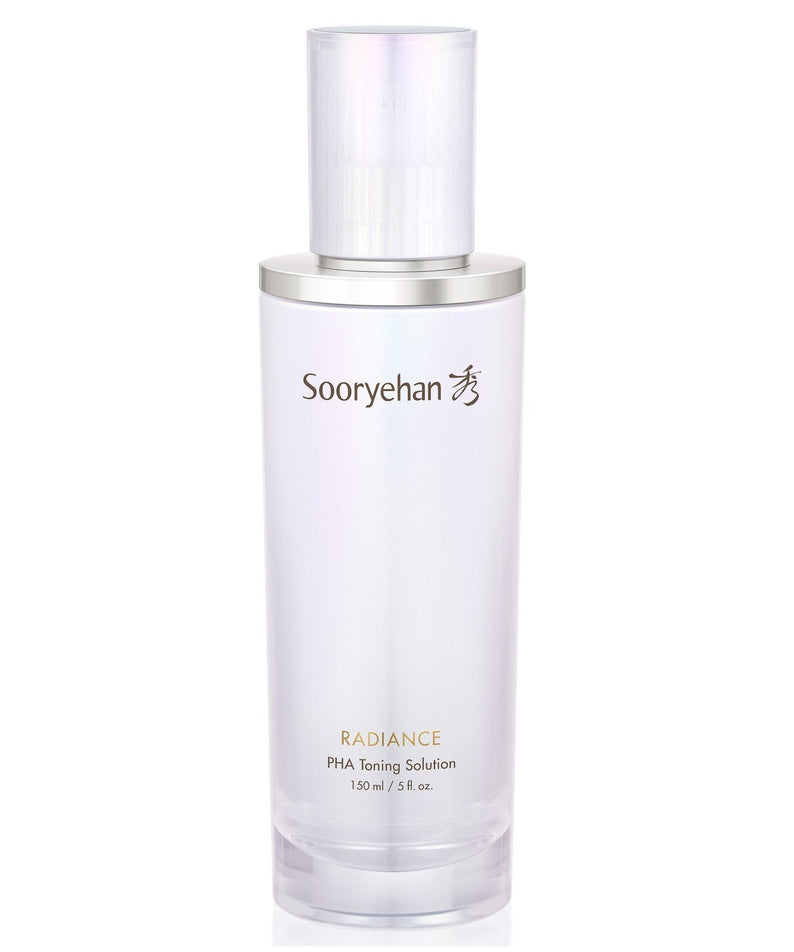 SOORYEHAN Radiance PHA Daily Toning Solution 150ml in clear bottle with silver cap, Korean skincare product