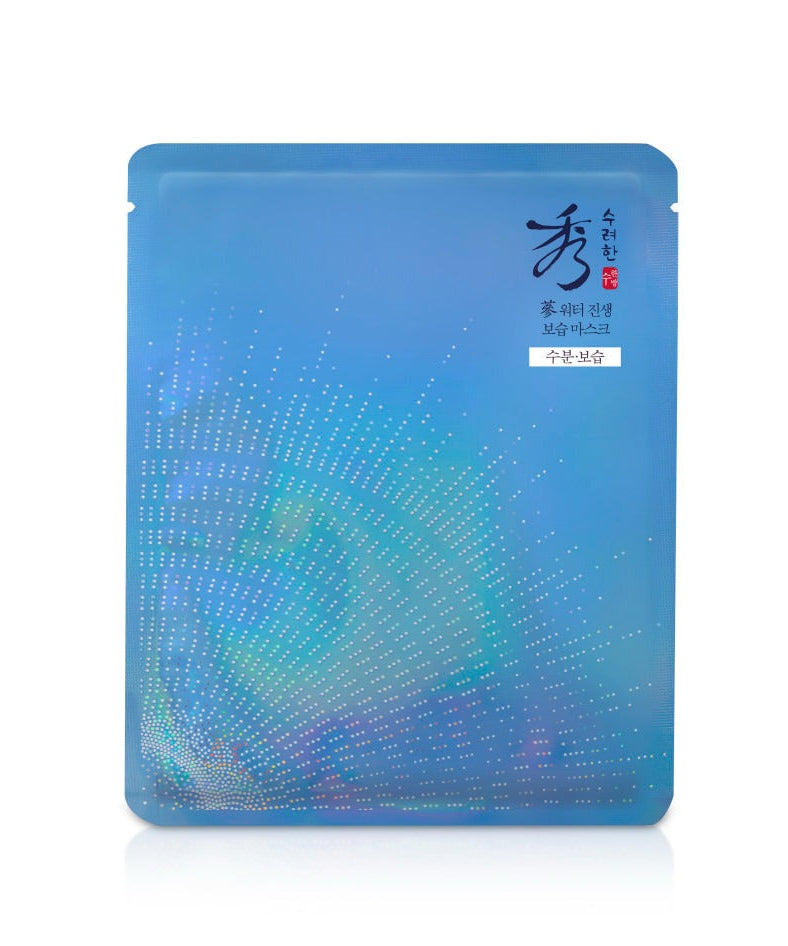 Image of SOORYEHAN Water Ginseng Moisturizing Mask 1 Sheet in blue packaging