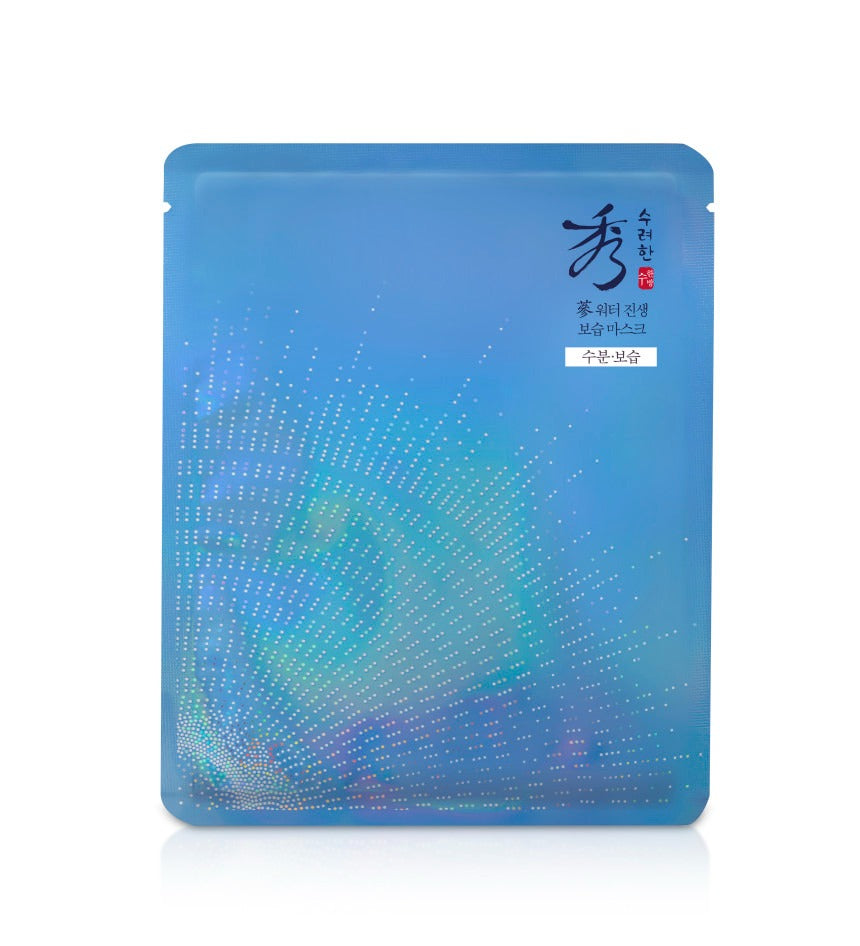 Image of SOORYEHAN Water Ginseng Moisturizing Mask 1 Sheet in blue packaging