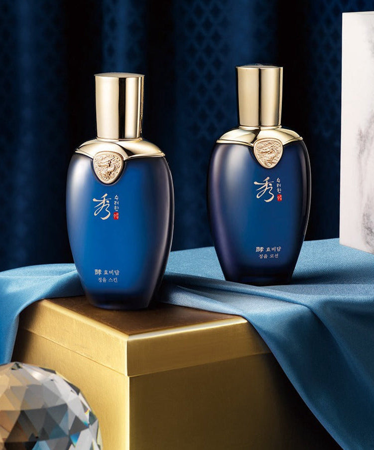 SOORYEHAN Hyobidam Jeongyul Skin 150ml bottles on elegant display