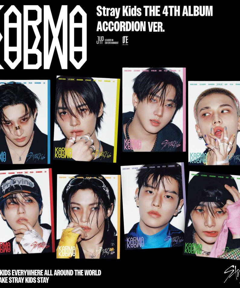 STRAY KIDS - 4th Album [KARMA] (ACCORDION VER.) (Random 1 of | Kool Seoul - Buy Kpop Albums Online
