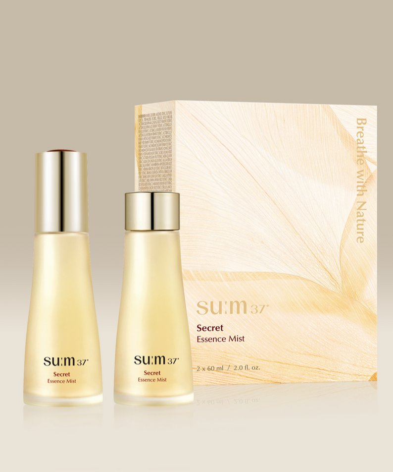 SU:M37 Secret Essence Mist (Set) - Luxurious skincare mist set with elegant packaging, ideal for hydration and rejuvenation.