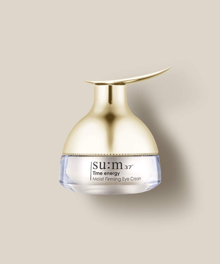 SU:M37 Time Energy Moist Firming Eye Cream 25ml luxury skincare product in gold jar