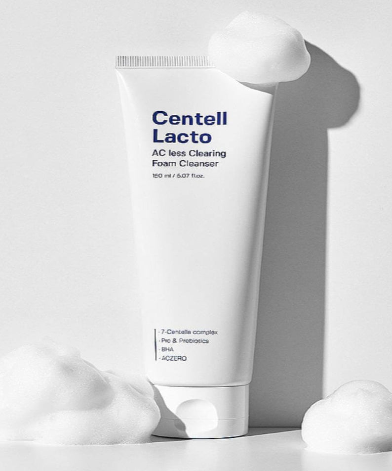 SUNGBOON EDITOR Centellacto Acris Clearing Foam Cleanser 150ml product image with foam bubbles