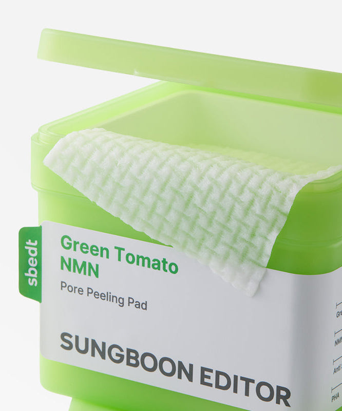 SUNGBOON EDITOR Green Tomato NMN Pore Peeling Jumbo Pad 60 Pads