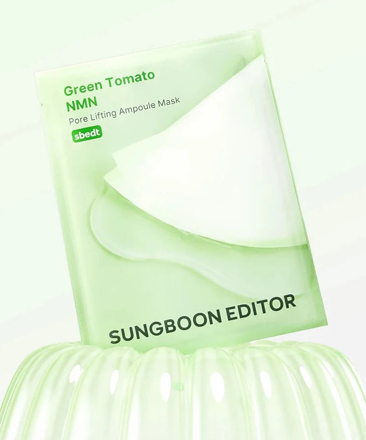 Sungboon Editor Green Tomato Nmn Pore Lifting Ampoule Mask