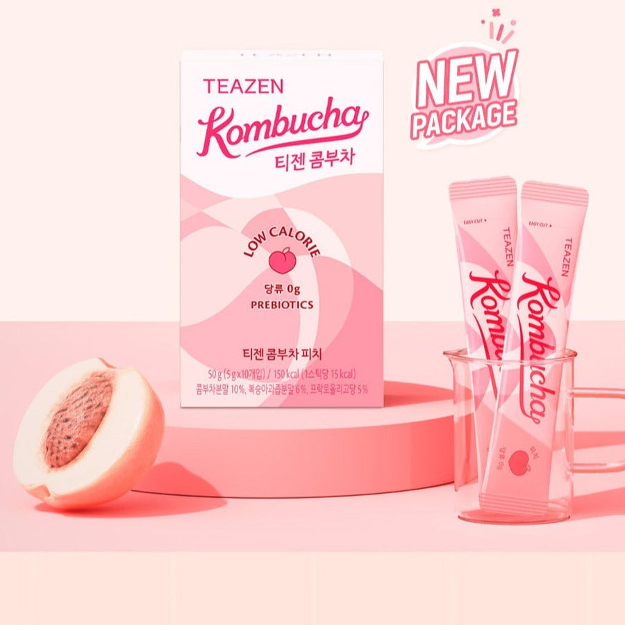 Teazen  Kombucha Peach 10 Sticks