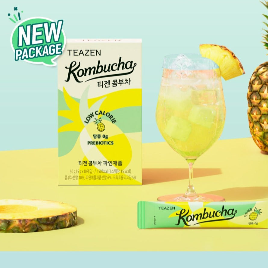 Teazen Kombucha Pineapple 10 Sticks