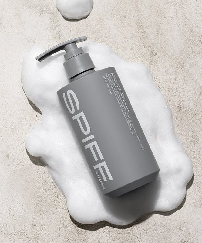 Gentleman Korea selling THE FACE SHOP Speed Code Perfect All-in-One Wash 300ml gray pump bottle on foam for men’s skincare