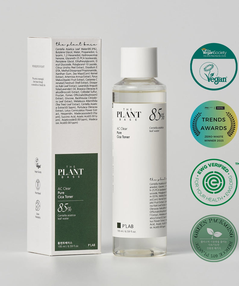 The Plant Base Ac Clear Pure Cica Toner 195ml