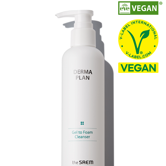 The Saem  Derma Plan Gel To Foam Cleanser 180ml