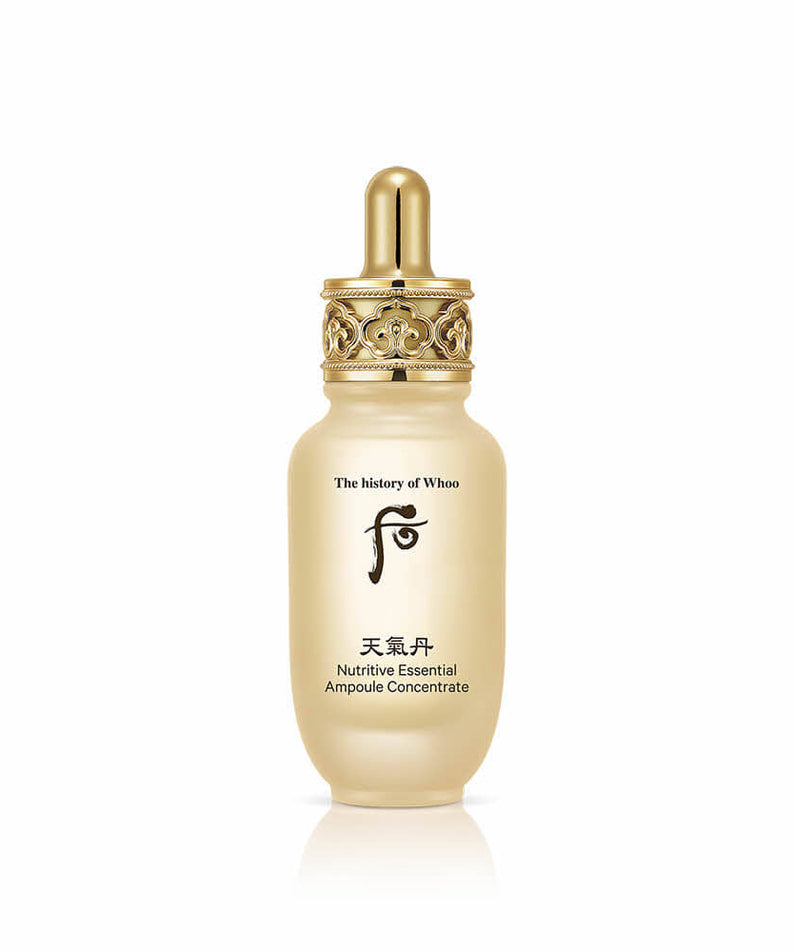 THE WHOO Cheongidan Hwahyun Nutritive Essentail Ampoule Concentrate 30ml bottle on white background