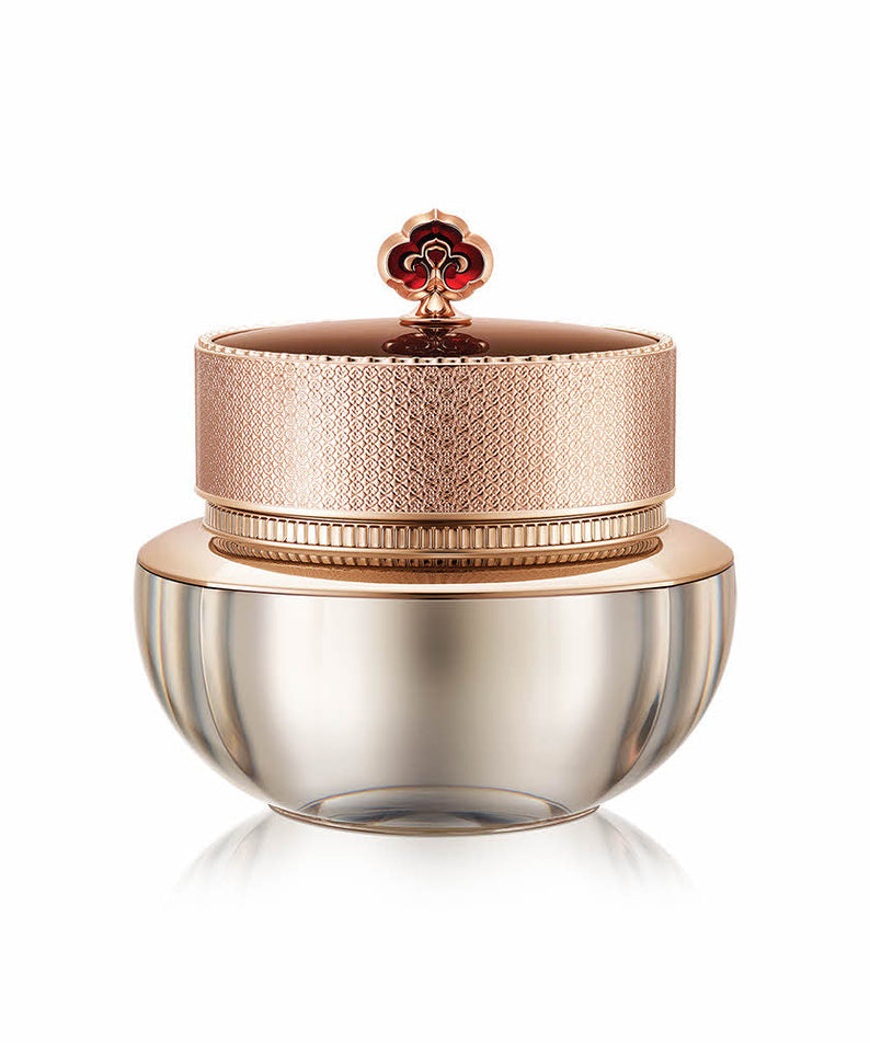 THE WHOO Cheonryuldan Hwayul Cream 60ml luxurious skincare jar with golden lid.
