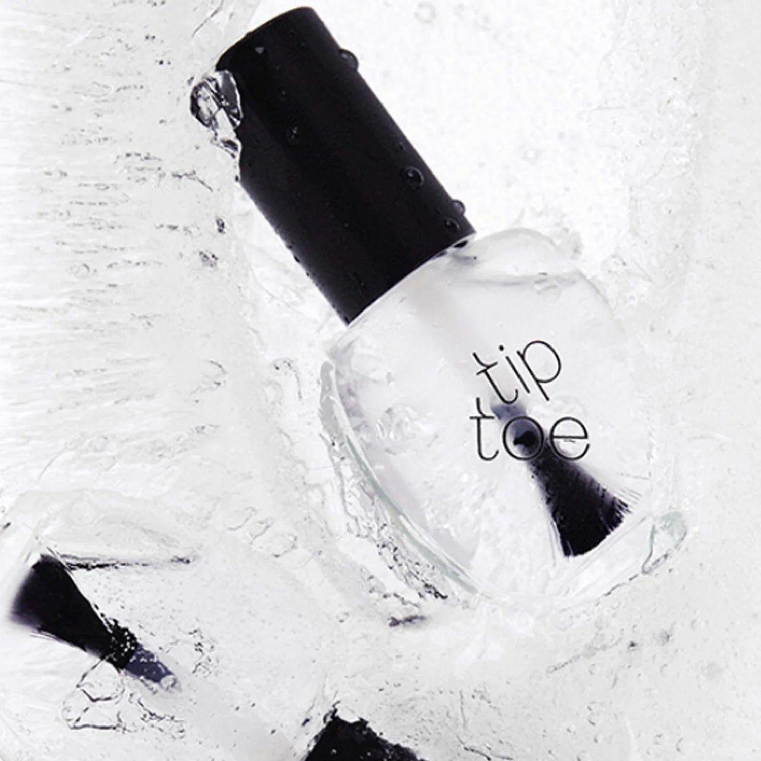 TIP TOE Sheer Topcoat Nail Polish in ice, high-quality finish and shine for nails.