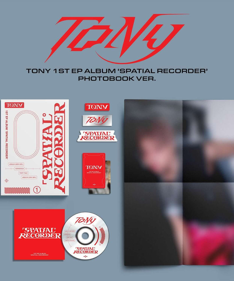 TONY - 1st EP [SPATIAL RECORDER] (PHOTOBOOK ver) - Kpop Albu | Kool Seoul - Buy Kpop Albums Online