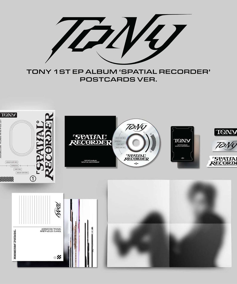 TONY - 1st EP [SPATIAL RECORDER] (POSTCARDS ver) - Kpop Albu | Kool Seoul - Buy Kpop Albums Online