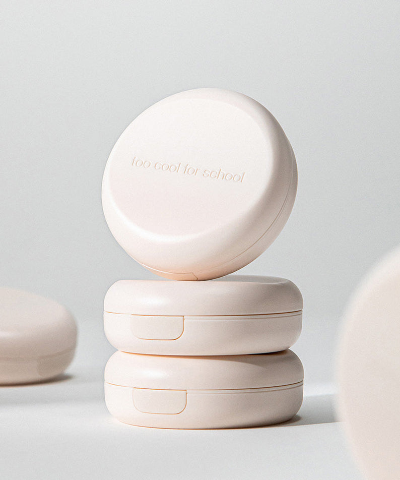 TOO COOL FOR SCHOOL Fixing Nude Fit Cushion [Product + Refill] compact case.