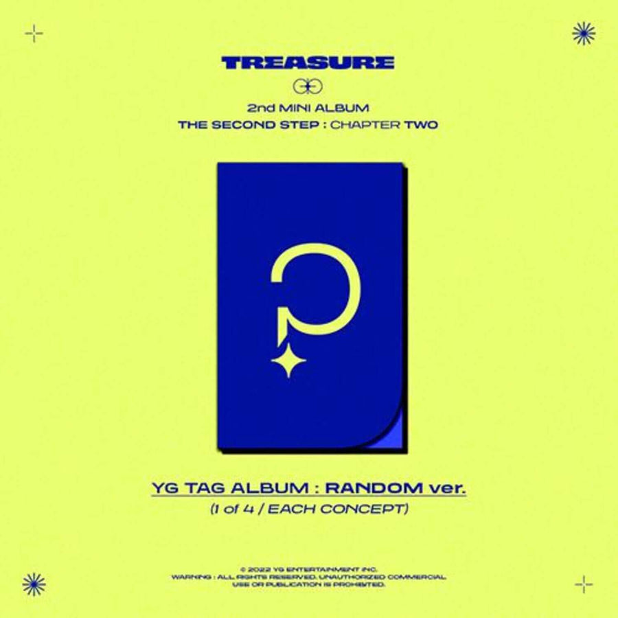 Treasure - 2nd Mini Album [The Second Step : Chapter Two] (Yg Tag Album ) (4 Random 1) - Kpop Album