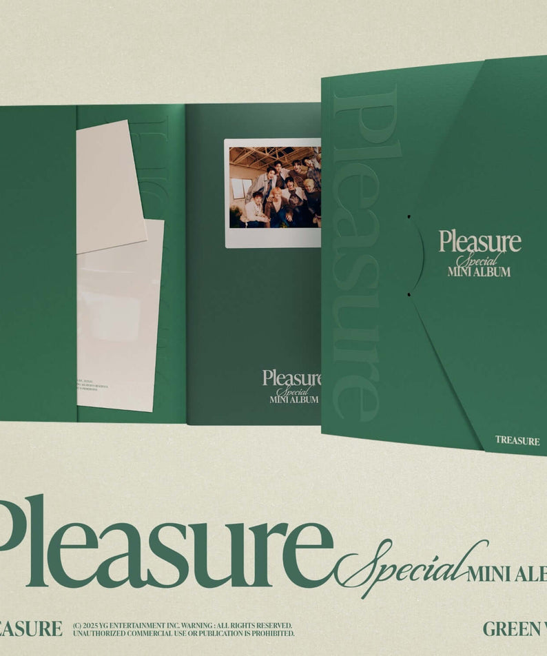 TREASURE - SPECIAL MINI ALBUM [PLEASURE] [GREEN VER.] - Kpop | Kool Seoul - Buy Kpop Albums Online