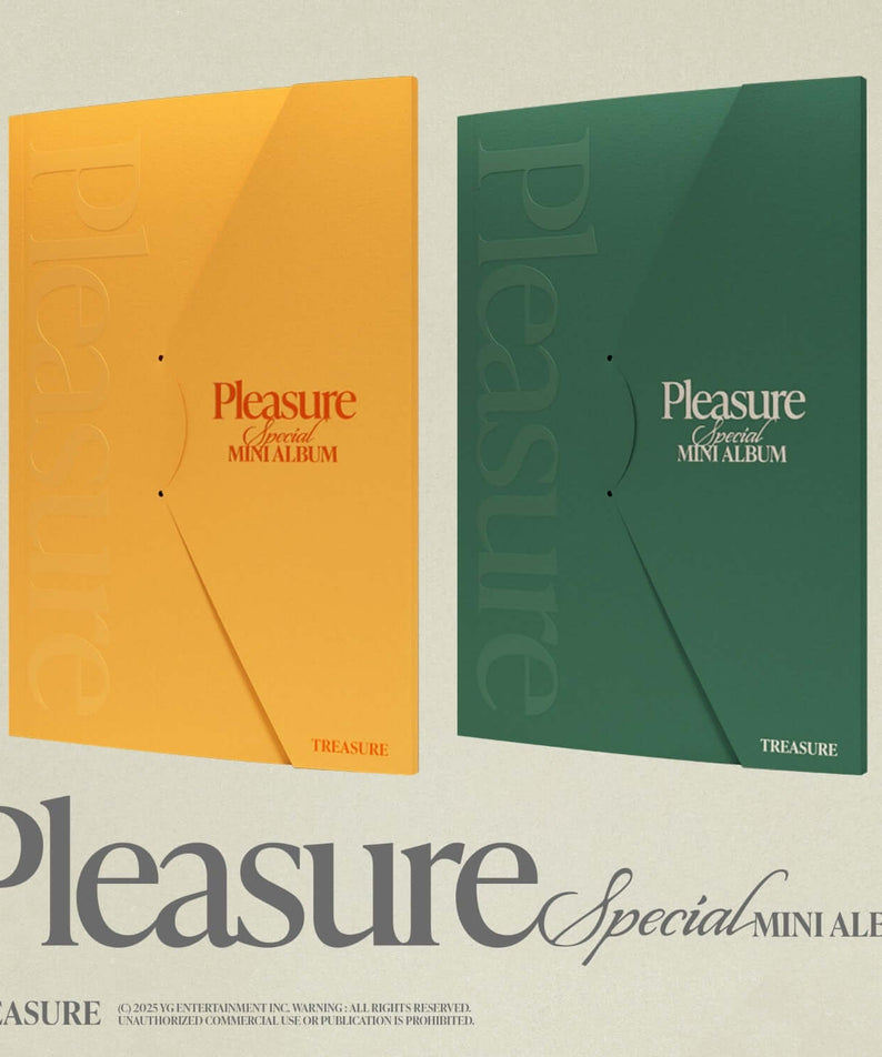 TREASURE - SPECIAL MINI ALBUM [PLEASURE] [YELLOW VER. + GREE | Kool Seoul - Buy Kpop Albums Online