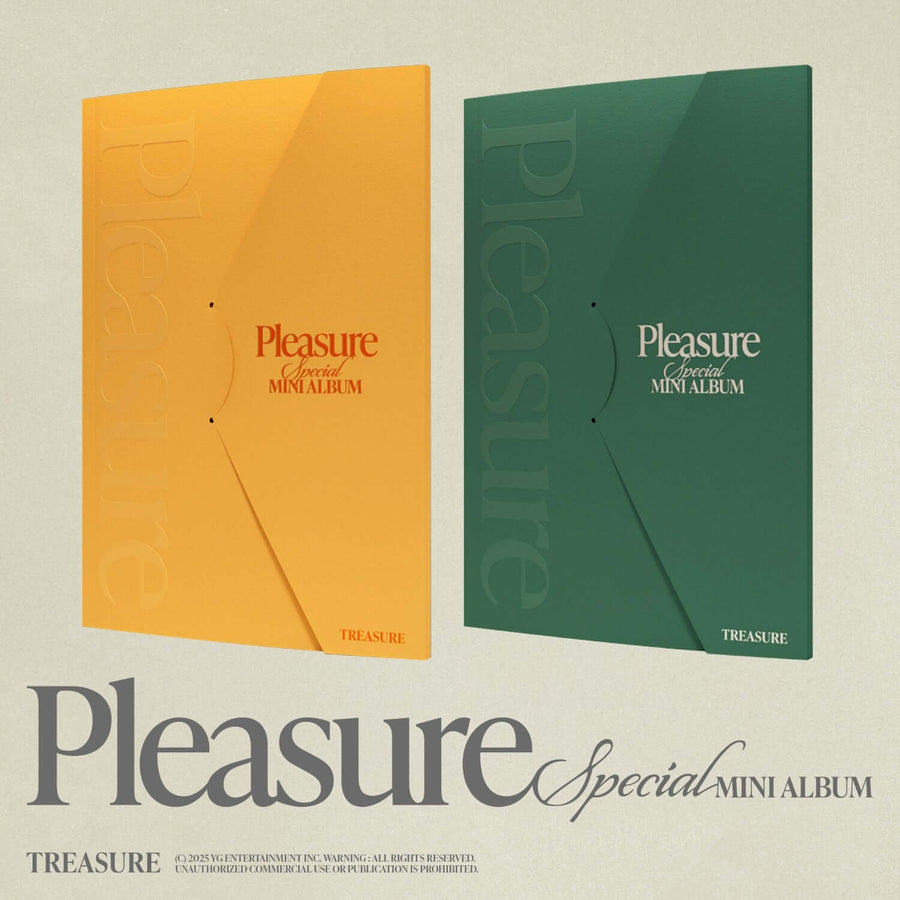 Treasure - Special Mini Album [Pleasure] [Yellow Ver. + Green Ver.] - Kpop Album