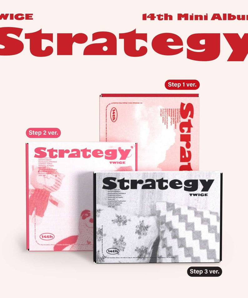 TWICE - 14th Mini Album [STRATEGY] (Step1 ver. / Step2 ver.  | Kool Seoul - Buy Kpop Albums Online