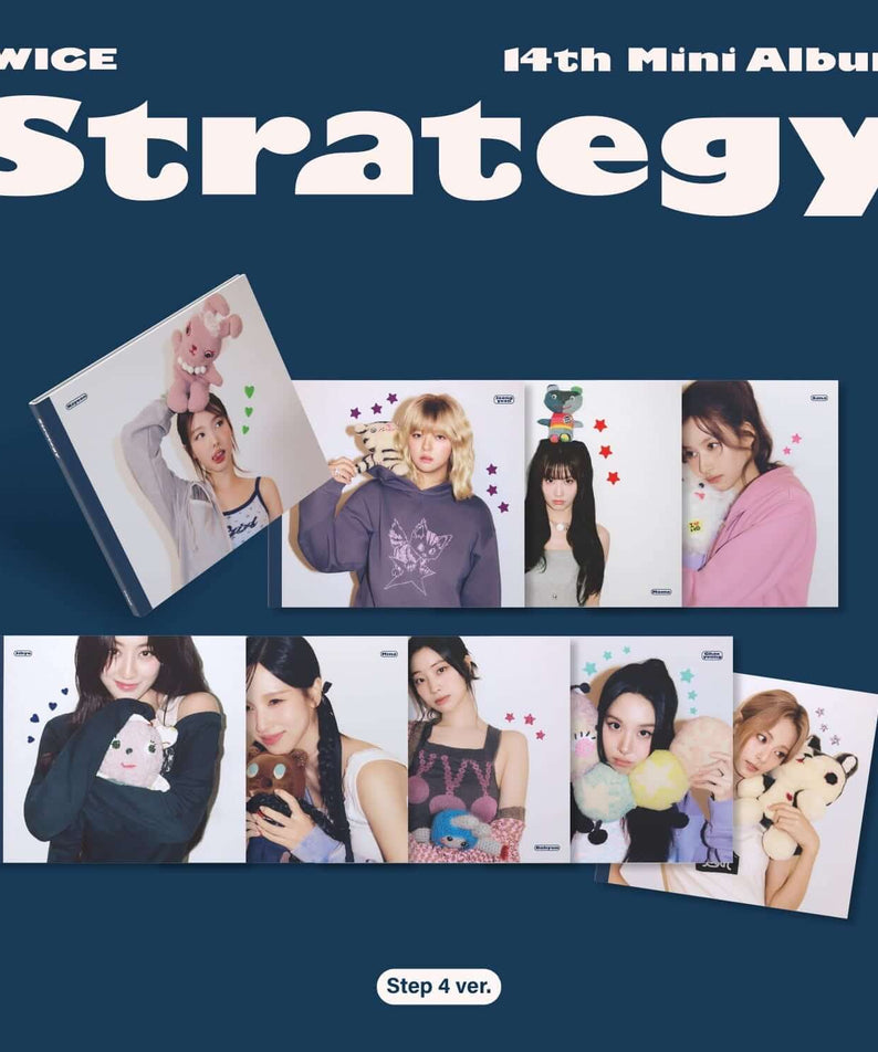 TWICE - 14th Mini Album [STRATEGY] (Step4 ver. ) (Random 1 o | Kool Seoul - Buy Kpop Albums Online