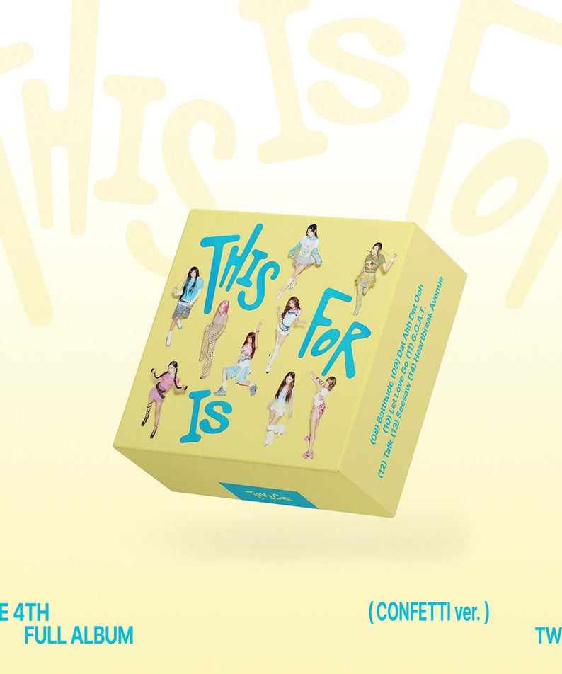 TWICE - 4th Album [THIS IS FOR] (CONFETTI ver.) - Kpop Album | Kool Seoul - Buy Kpop Albums Online
