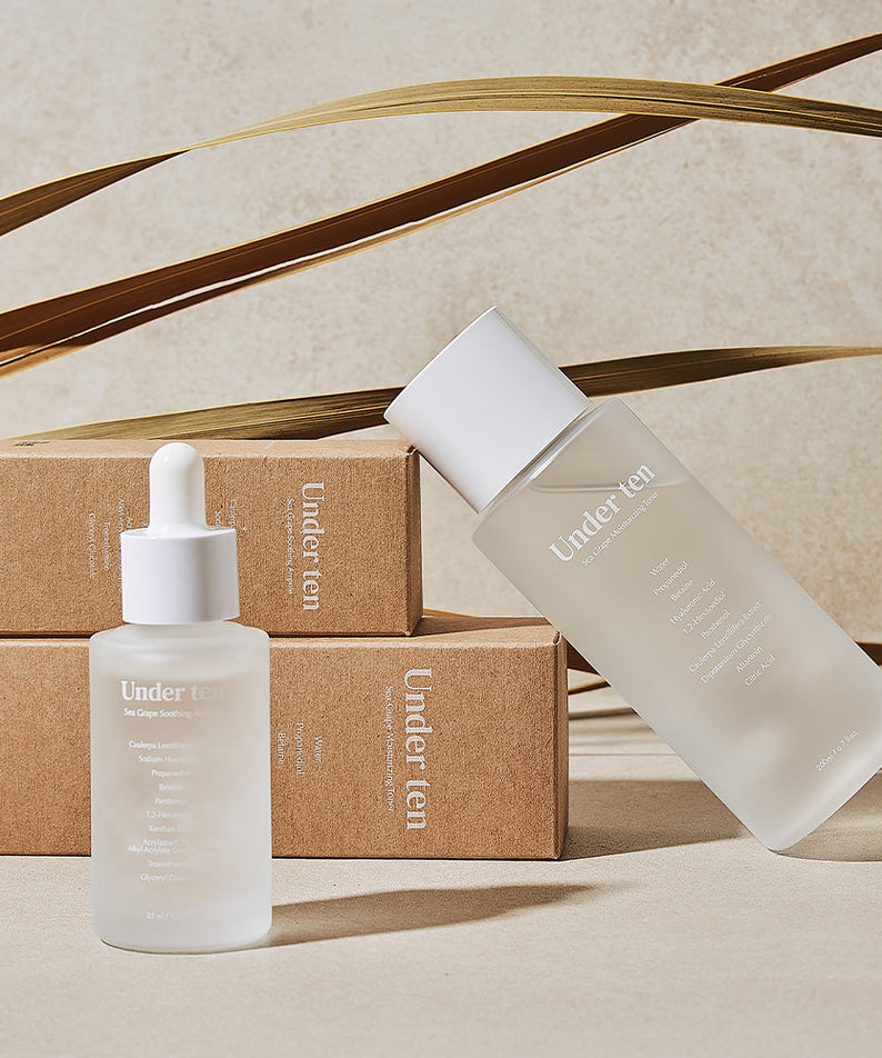 UNDER TEN Sea Grape Basic Care Set (Toner+Ampoule) | Kool Seoul
