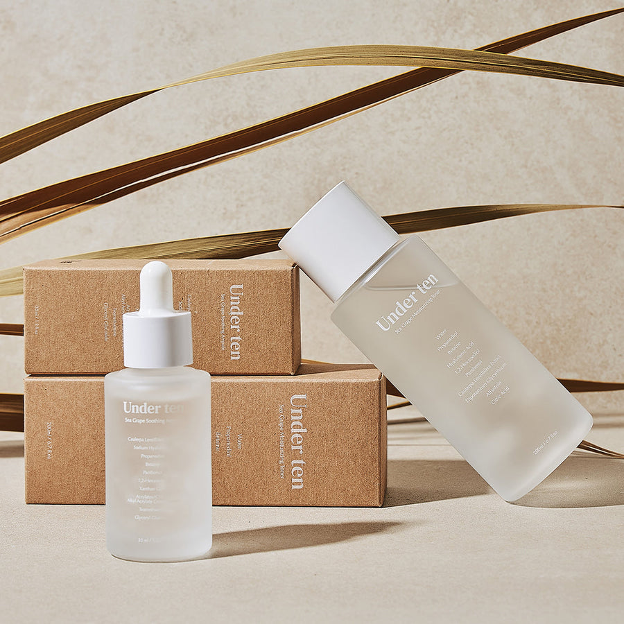 Under Ten Sea Grape Basic Care Set (Toner+Ampoule)