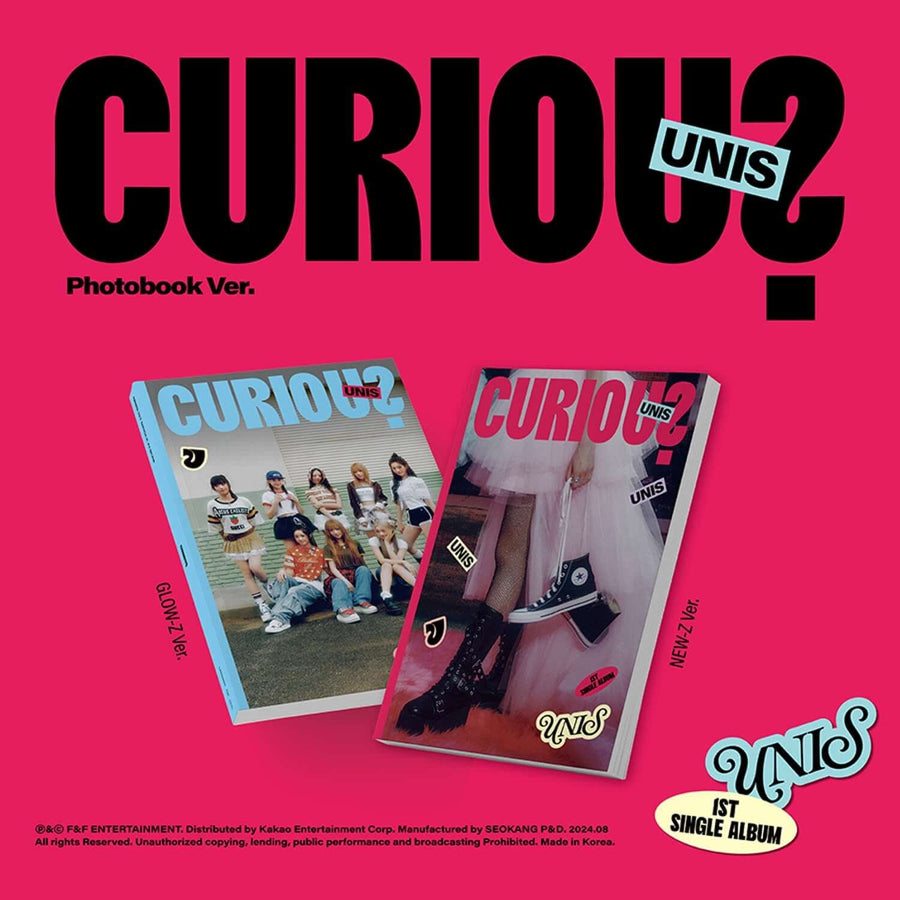 Unis - 1st Album [Curious] (Photobook Ver.) (Random) - Kpop Album