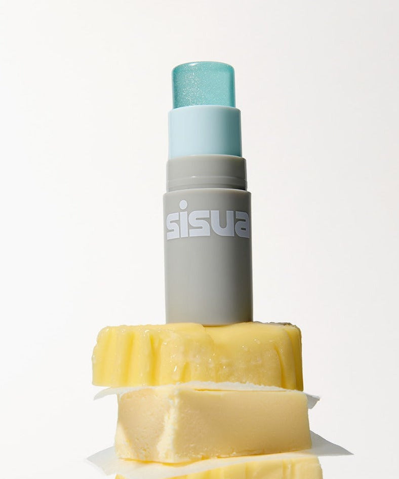 UNLEASHIA Sisua Butter Glow Stick with butter blocks, showcasing the innovative and nourishing beauty product by UNLEASHIA.