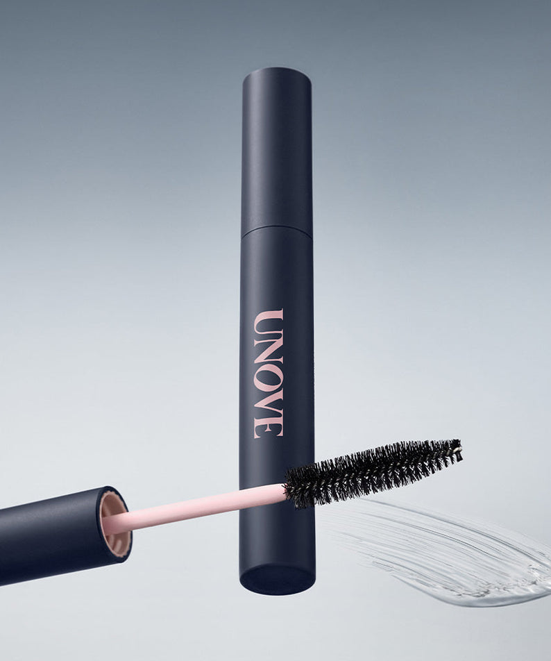 UNOVE Frizz Calming Slick Hair Finishing Stick 10ml shown with applicator and product texture.