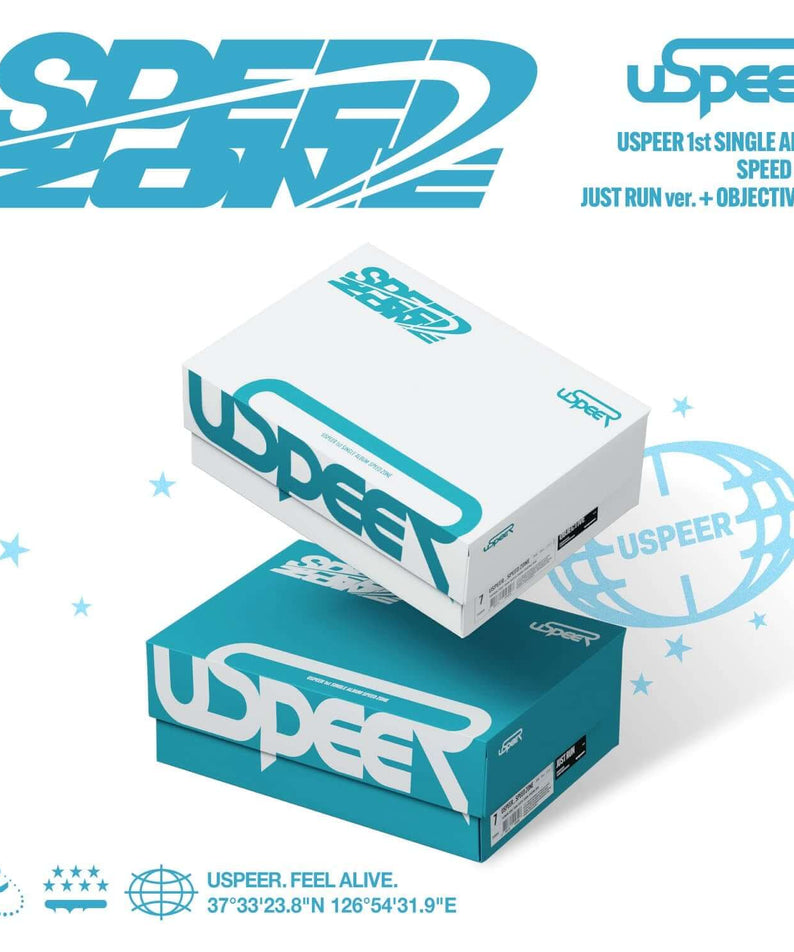 USPEER - 1st SINGLE ALBUM [SPEED ZONE] (OBJECTIFY/JUST RUN v | Kool Seoul - Buy Kpop Albums Online
