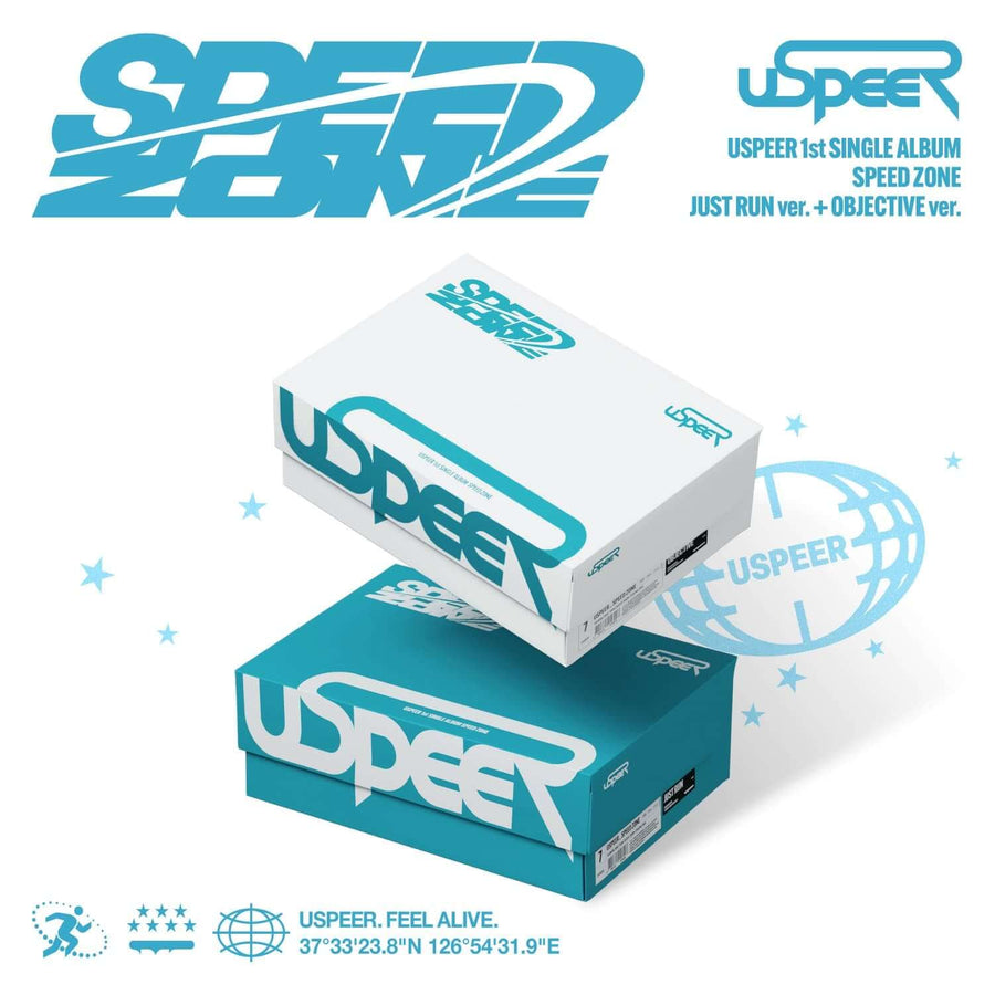 Uspeer - 1st Single Album [Speed Zone] (Objectify/Just Run Ver.) (Random 1 Of 2) - Kpop Album