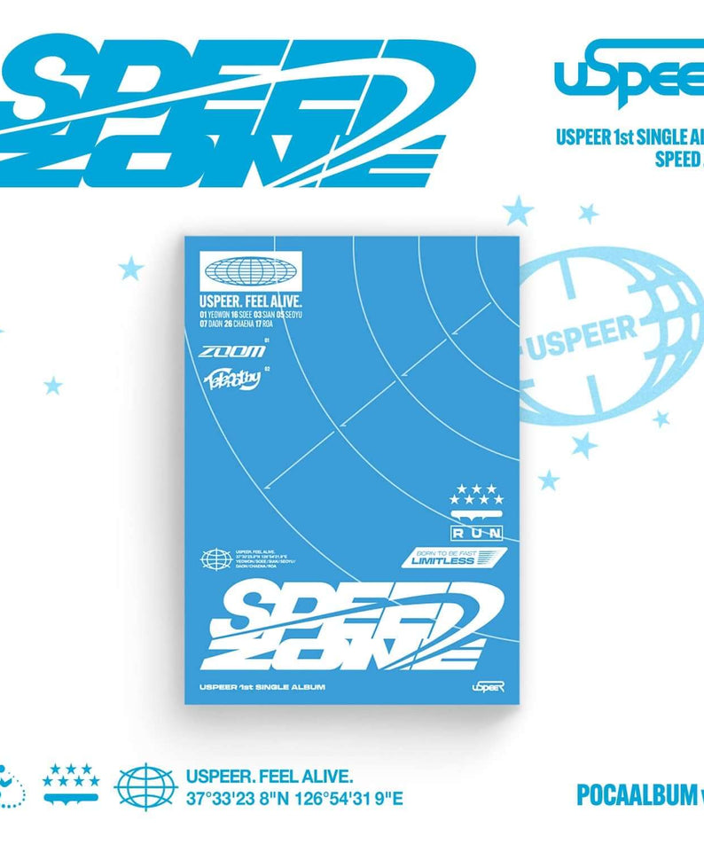 USPEER - 1st SINGLE ALBUM [SPEED ZONE] (POCA ALBUM ver.) - K | Kool Seoul - Buy Kpop Albums Online