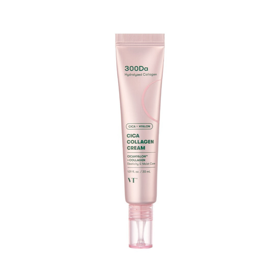 VT COSMETIC Cica Collagen Cream 30ml tube on white background for skincare.