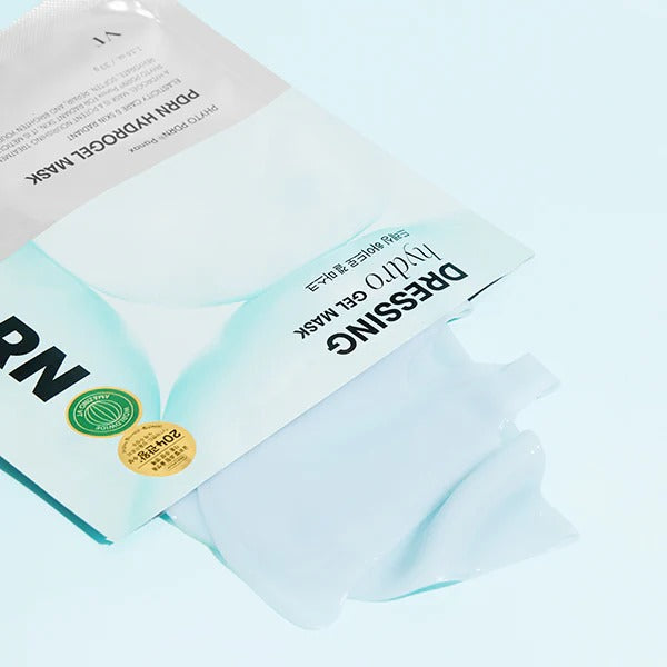 VT COSMETIC PDRN Hydrogel Mask 4 Pack on a light blue background