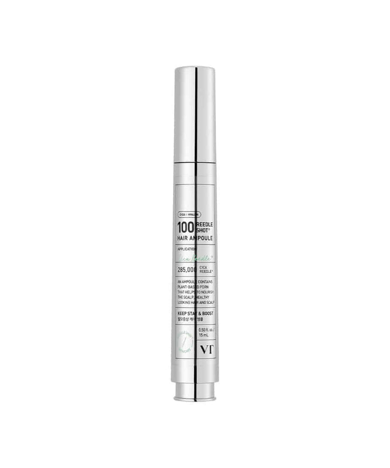 VT COSMETIC PDRN Riddle Shot Hair Ampoule 100dL 15ml silver bottle