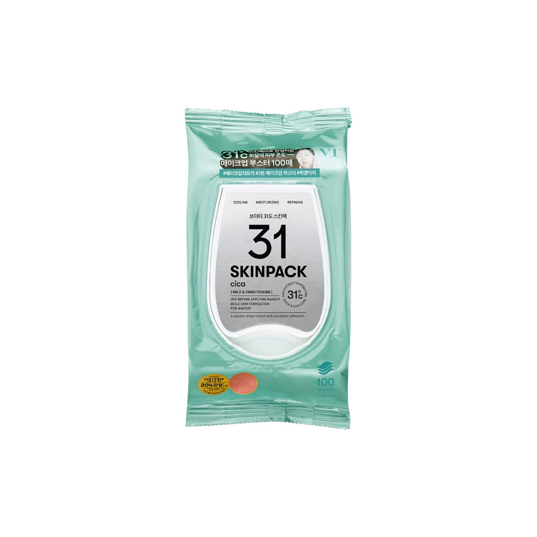 VT COSMETICS 31Â°C Skin Pack 100p 210g packaging