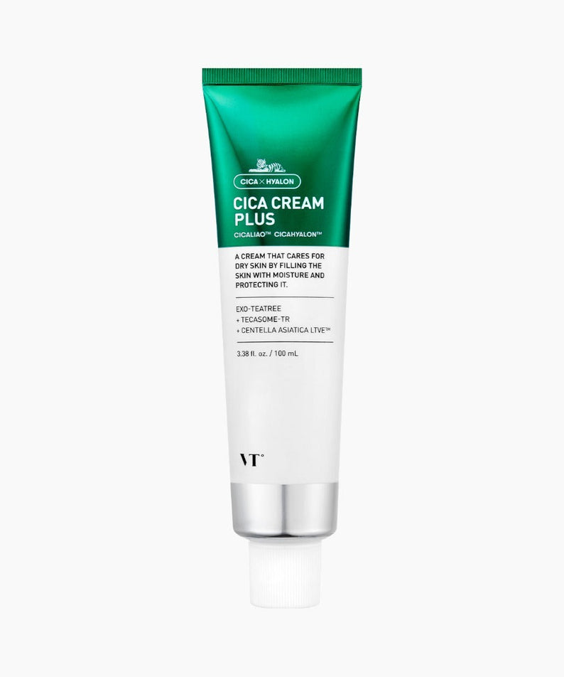 VT COSMETICS Cica Cream Plus - 100ml moisturizing tube for skin care and protection