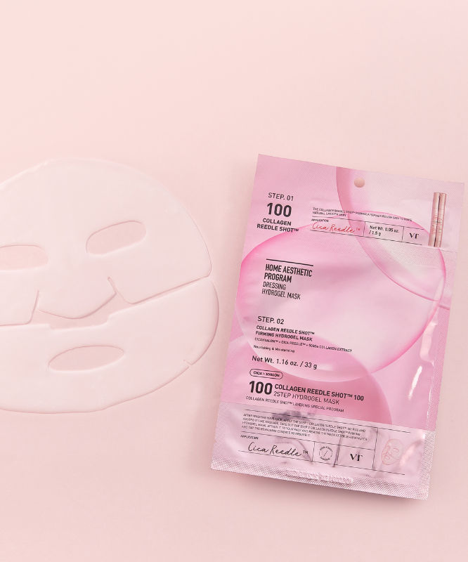 Vt Cosmetics  Collagen Riddle Shot 100 2-Step Hydrogel Mask (4 Sheets)