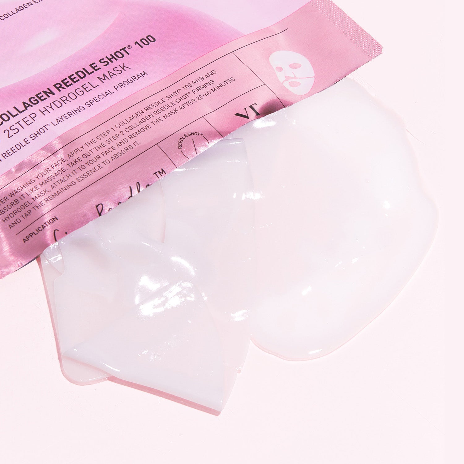 Vt Cosmetics  Collagen Riddle Shot 100 2-Step Hydrogel Mask (4 Sheets)