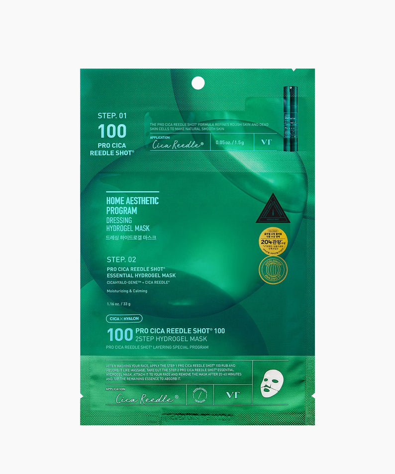 Vt Cosmetics  Pro Cica Riddle Shot 100 2-Step Hydrogel Mask (4-pack)
