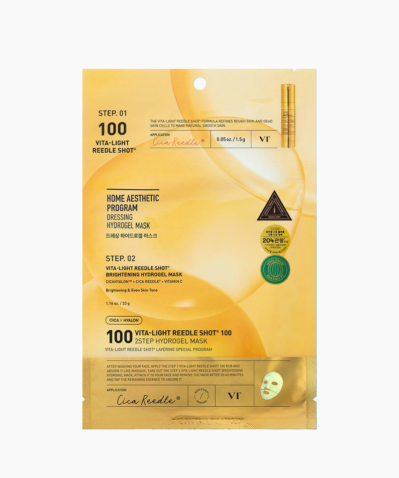 Vt Cosmetics  Vita-Lite Riddle Shot 100 2-Step Hydrogel Mask (4 Sheets)