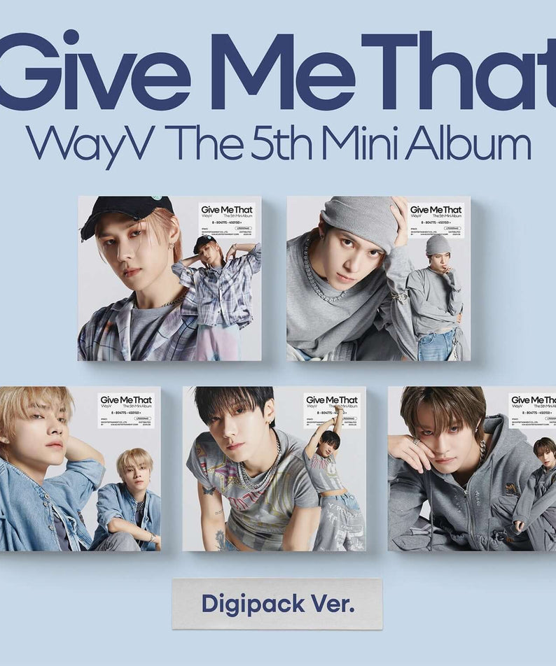 WAYV - 5th Album [Give Me That] (Digipack Ver.) (Set of 5) - | Kool Seoul - Buy Kpop Albums Online