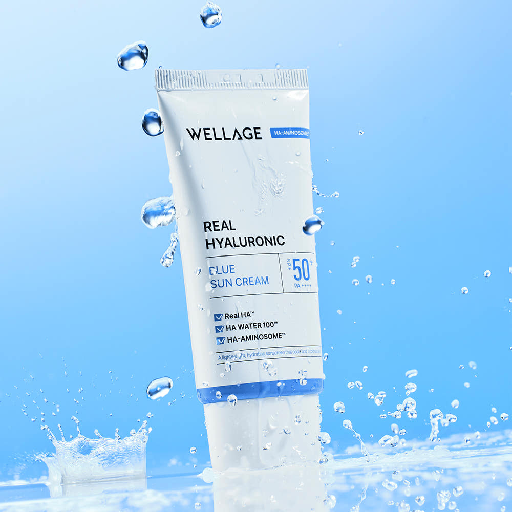Wellage  Real Hyaluronic Blue Sunscreen 50ml