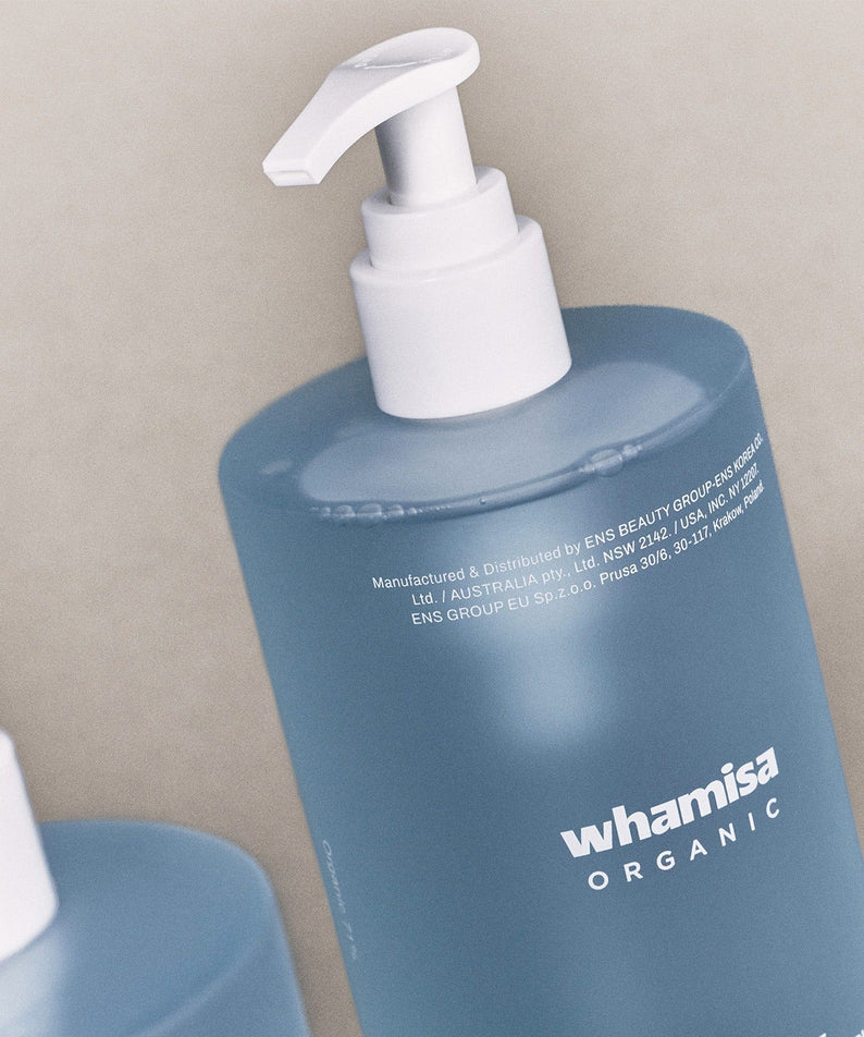 WHAMISA Organic Algae Fermented Body Cleanser 490ml bottle with pump dispenser